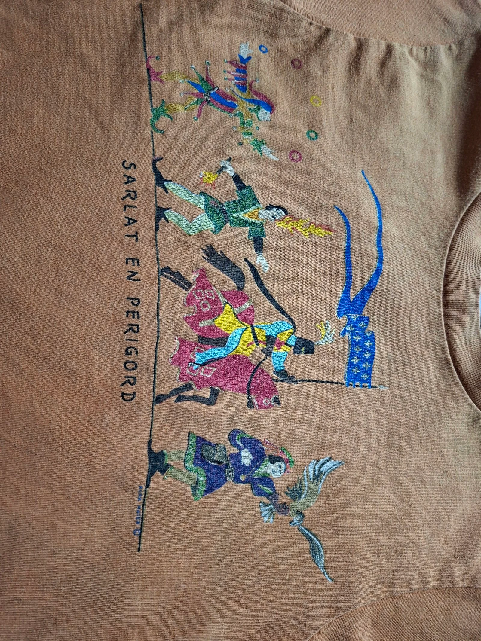 Kinder T-shirt 2 jaar Sarlat Périgord middeleeuws vintage – photo 3